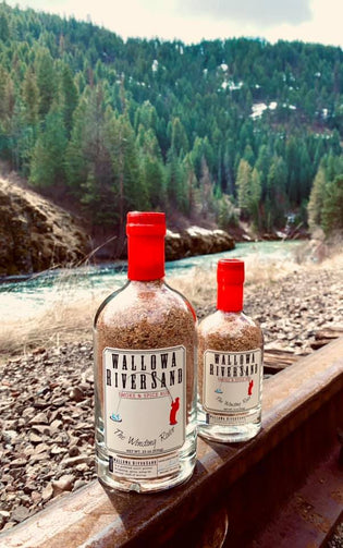 Wallowa RiverSand in the rail road tracks